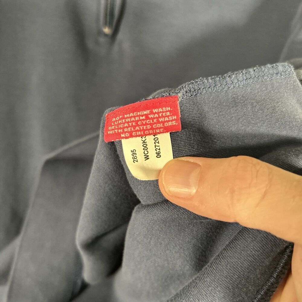 Peter Millar Jacket Women's Large Solid Blue 1/4 … - image 6